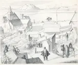 Christopher Perkins, Ohinemutu, lithograph