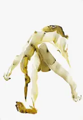 Sam Harrison, Untitled (Reclining figure), watercolour