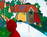 John Robinson, Carrington at Fidmarjh, oil on board