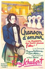 George Dola, Chanson d’amour, French vintage lithograph, linen backed (1936)