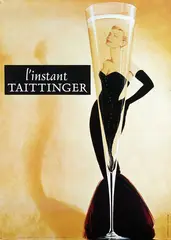 French Vintage Poster, L’Instant Taittinger 1978, c. 1978