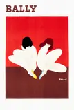 Guillaume Villemot, Bally Lotus Small, original French vintage poster (1974), linen backed