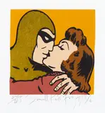 Dick Frizzell, Small Kiss, screenprint, 44/45