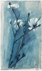 Untitled (Flower Study) by Jan Nigro, watercolour, sold Jun 2019