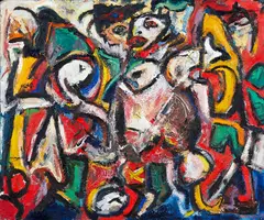 John Oxborough, Untitled, oil on board