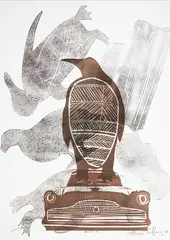 Shayne Tuffery, Quest for Manumea: 9, monoprint, 1/1