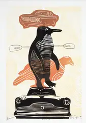 Shayne Tuffery, Quest for Manumea: 17, monoprint, 1/1