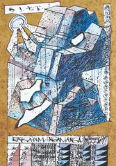 Robert Ellis, Rakaumangamanga, acrylic and watercolour on paper
