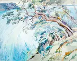 Olivia Spencer Bower, The Estuary, watercolour