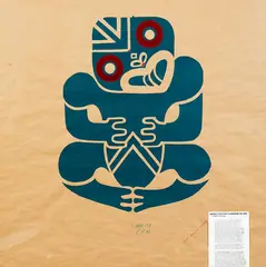 Pat Hanly, Tiki Kite, screenprint