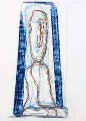 James Ross, Figure (Interior), lithograph, 63/75