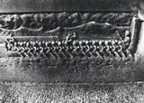 Alan Miller, Waka Relief – Rotorua Gardens, gelatin silver print, 1995