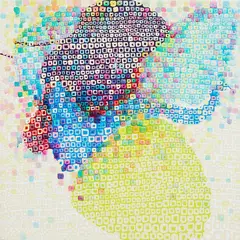Miranda Parkes, Poser, acrylic on canvas