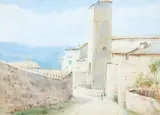 Cranleigh Barton, Tuscany, watercolour