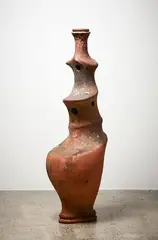 Barry Brickell, Spiromorph, hand built, wood-fired terracotta