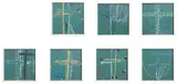 Belleknowes by John Reynolds, oil, oilstick, pastel and graphite on board, 7 panels, offered Apr 2019