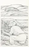 Robin White, My Father, Raglan, graphite on paper