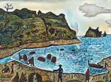 Nigel Brown, The Watering Place at Tolaga (Opoutama) after Cook