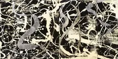 The No-Self by Max Gimblett, mixed media on board, diptych, offered Apr 2019