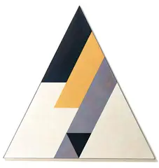 Roy Good, Triangle Suite – Diagonal No. II, acrylic on shaped canvas