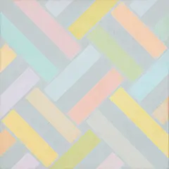 Small Lattice, No. 92 by Ian Scott, acrylic on canvas, sold Feb 2019