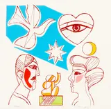 Pat Hanly, Wonder, screenprint, 16/35