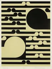 Gordon Walters, Tamaki, screenprint, 9/50