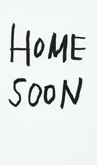 Home Soon by Wayne Youle, acrylic on corrugated carboard, offered Feb 2019