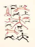 Richard Killeen, Running Dogs, lithograph, 9/24