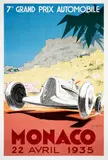 Géo Ham, Monaco 22 April 1935, vintage lithograph printed by Editions Clouet, Paris