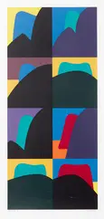Untitled by Michael Smither, silkscreen print, 41/75 A, sold Feb 2019