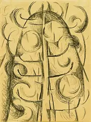 Kauri Tree by Colin McCahon, lithograph, edition of 50, sold Feb 2019