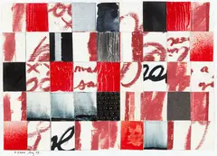 Frances Joan Dibble, Untitled, mixed media and collage on paper
