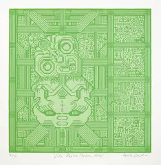 Peata Larkin, Life Begins (Green – 2014), lithograph, 4/70