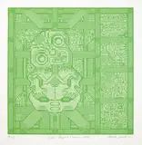 Peata Larkin, Life Begins (Green – 2014), lithograph, 4/70