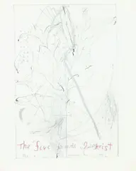 The Five Wounds of Christ by John Reynolds, lithograph, 5/24, sold Feb 2019