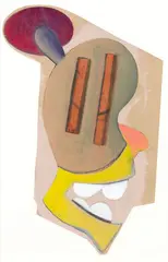 Mark Braunias, Untitled, mixed media and collage on paper