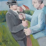 Trevor Moffitt, George S. Ridley attempts to disarm Graham