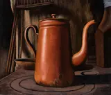 Dick Frizzell, Shackleton’s Stove (detail), oil on canvas