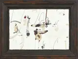 Kim Pieters, The watching court, mixed media on board
