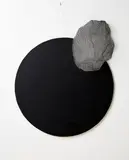 Neil Dawson, Hole/Rock: Sunset Construction, brass and plastic mesh