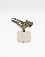 Edgar Mansfield, Animism sculpture, cast bronze on stone plinth