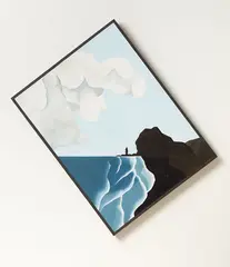 Geoff Tune, Lion Rock, Series 2, oil on board
