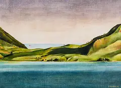 Untitled by Stanley Palmer, oil on canvas on board, sold Feb 2019