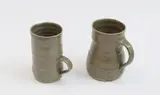 Barry Brickell, Two stoneware mugs, ash glaze