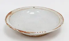 Large shino glazed bowl by Potter Unknown, stoneware, sold Feb 2019