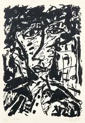 John Oxborough, Untitled, monoprint, 4/14