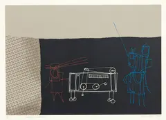Mobile Computer by Ted Dutch, silkscreen print, 21/25, offered Feb 2019