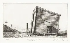 Cookshop, Lowburn by Grahame Sydney, etching, 7/40, sold Feb 2019