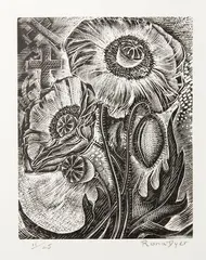 Rona Ina Dyer, Remembrance, wood engraving, edition 11/25